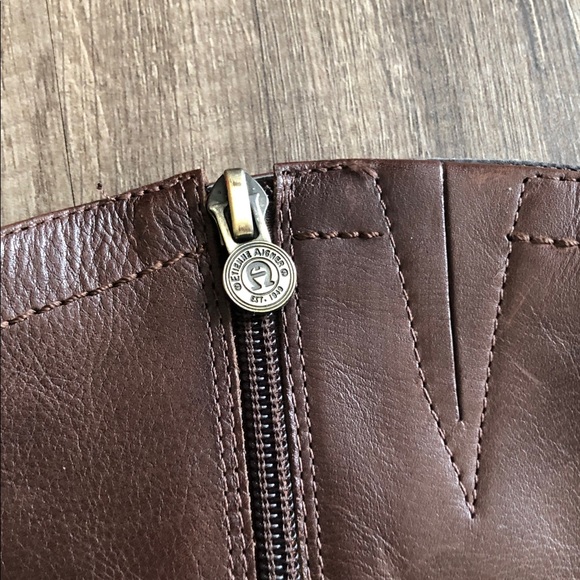 Etienne Aigner Becca Brown Heeled Knee High Boots - Picture 6 of 9